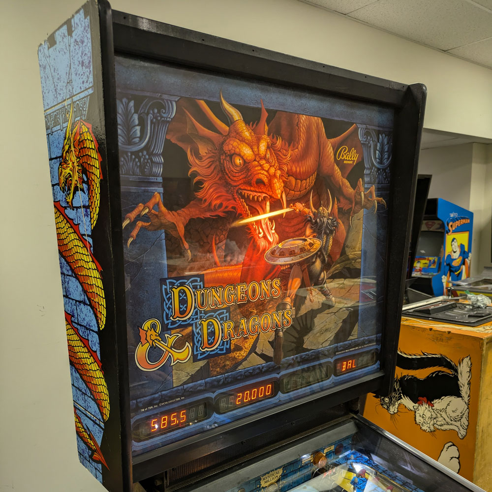 D&D pinball machine